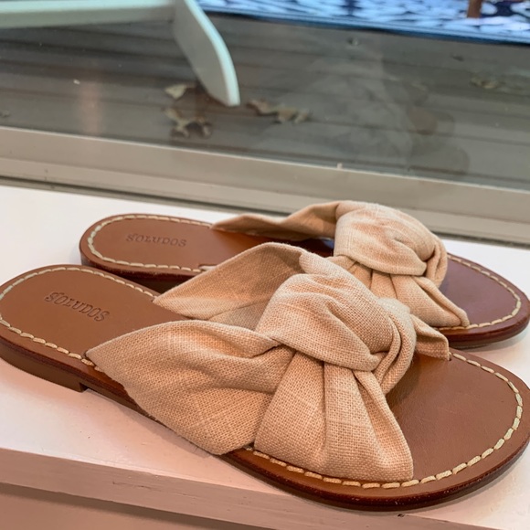 Soludos Size 5 Cream Color Sandals - Picture 1 of 6